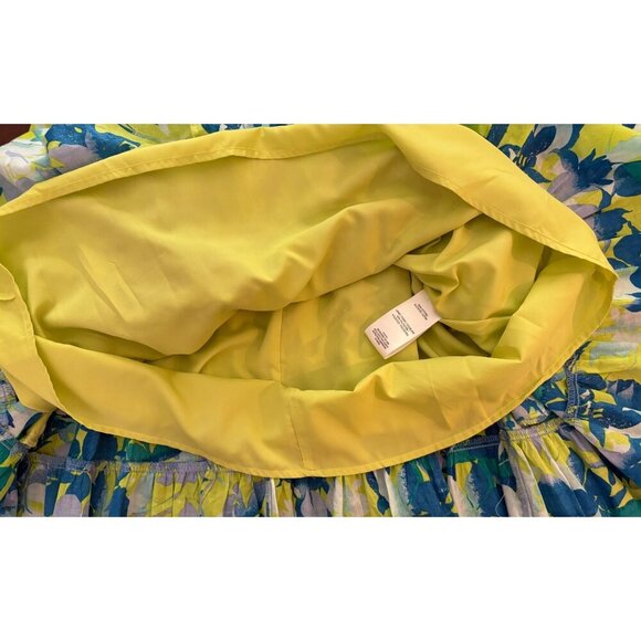 Taylor Sleeveless Abstract Floral Print A-Line V-Neck Dress Size Small - Picture 14 of 14